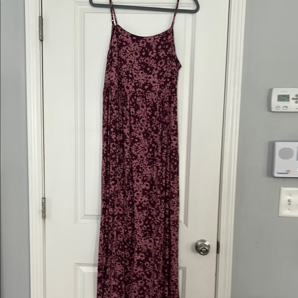 Floral Burgundy Maxi Dress